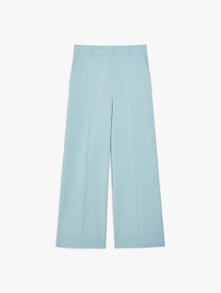 Светло-зеленые брюки WEEKEND MAX MARA палаццо: фото - Invogue