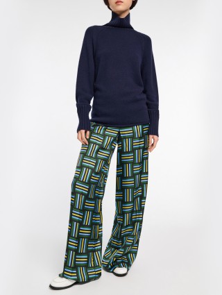 Сині брюки Dorothee Schumacher з принтом: фото 3 - Invogue