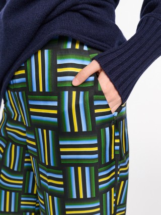 Сині брюки Dorothee Schumacher з принтом: фото 5 - Invogue