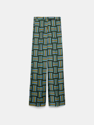 Сині брюки Dorothee Schumacher з принтом: фото - Invogue