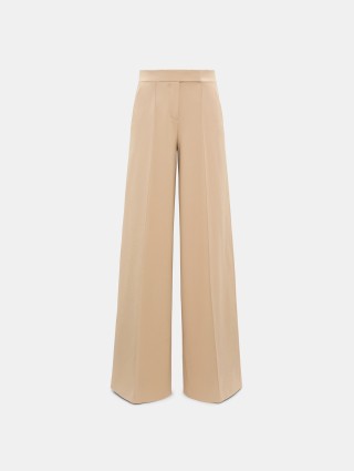 Бежевые брюки DOROTHEE SCHUMACHER широкие: фото - Invogue