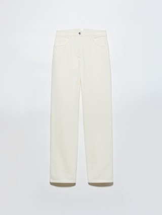 Кремові брюки MAX&CO з бавовни: фото - Invogue