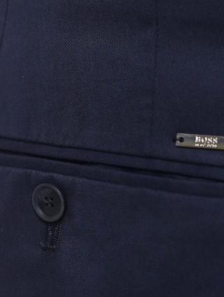 Синие брюки BOSS из эластичного хлопка: фото 5 - Invogue
