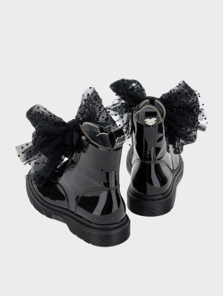 Чорні черевики MONNALISA : фото 2 - Invogue