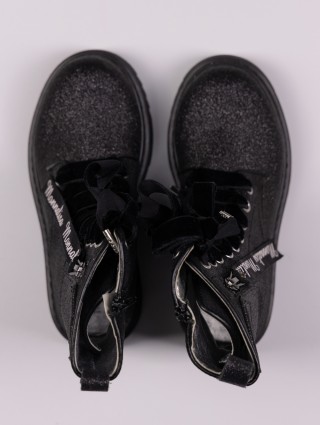 Чёрные сапоги MONNALISA: фото 2 - Invogue