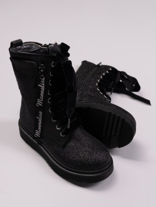 Чёрные сапоги MONNALISA: фото 1 - Invogue