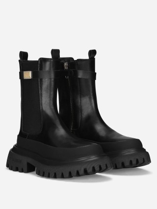 Чорні чоботи DOLCE&GABBANA KIDS : фото 2 - Invogue