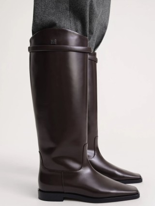 Коричневые ботинки TOTEME: фото 1 - Invogue