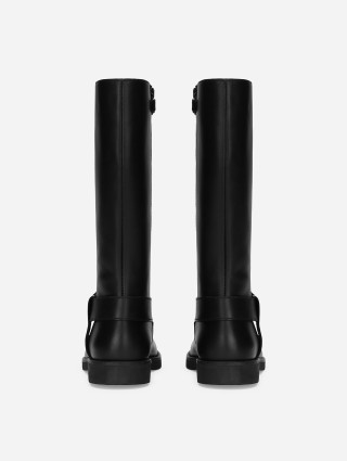 Чорні чоботи Dolce&Gabbana шкіряні: фото 2 - Invogue