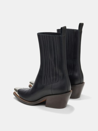 Черные ботинки Dorothee Schumacher с металлическим носком: фото 3 - Invogue