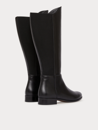 Черные сапоги Marina Rinaldi кожаные: фото 3 - Invogue