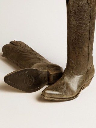 Чорні чоботи Golden Goose шкіряні: фото 3 - Invogue