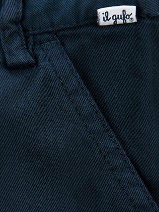 Синие брюки IL GUFO: фото 2 - Invogue