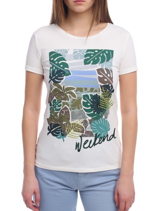 Біла футболка WEEKEND MAX MARA : фото 6 - Invogue