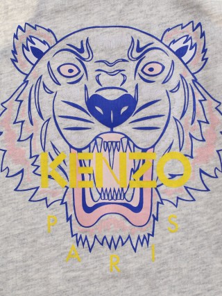 Серое платье KENZO: фото 2 - Invogue