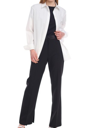 Чёрные брюки HELMUT LANG: фото 3 - Invogue