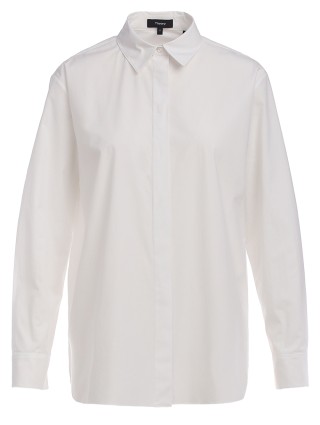 Белая рубашка THEORY: фото - Invogue