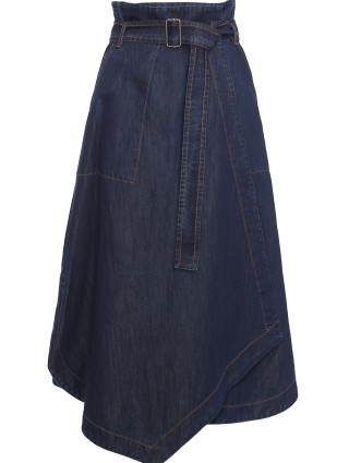 Синяя юбка WEEKEND MAX MARA: фото 2 - Invogue