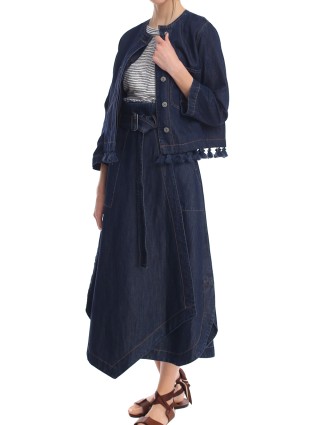 Синяя юбка WEEKEND MAX MARA: фото 3 - Invogue