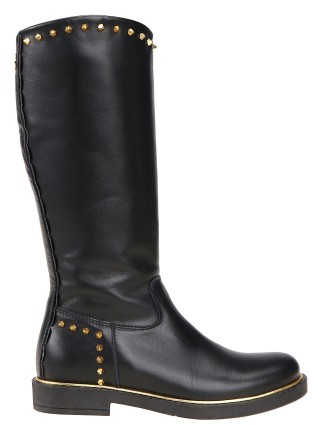 Чёрные сапоги MISS BLUMARINE: фото - Invogue