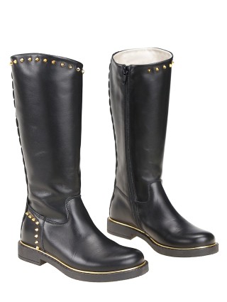 Чёрные сапоги MISS BLUMARINE: фото 1 - Invogue