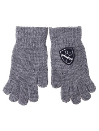 Сірі рукавички DOLCE&GABBANA KIDS : фото - Invogue