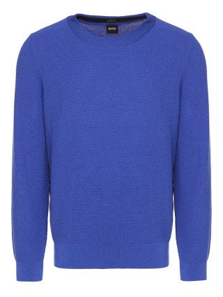 Синий свитер BOSS: фото 2 - Invogue