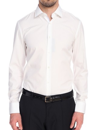 Белая рубашка BOSS: фото 4 - Invogue