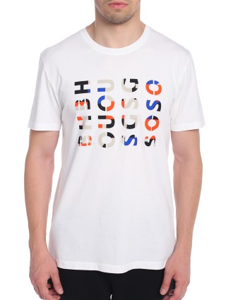 Белая футболка BOSS: фото 3 - Invogue