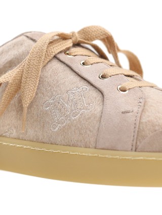 Бежевые сникерсы MAX MARA: фото 6 - Invogue