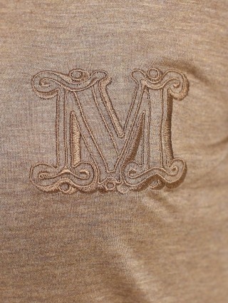 Жёлтая футболка MAX MARA: фото 8 - Invogue