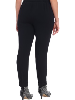 Чёрные брюки MARINA RINALDI: фото 4 - Invogue