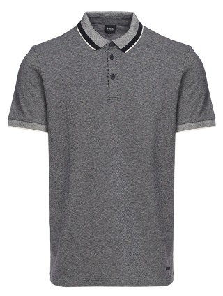 Чорне поло BOSS : фото 2 - Invogue