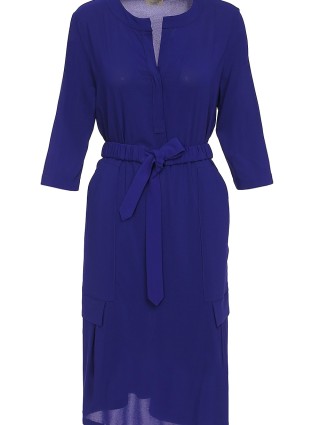 Фиолетовое платье MARELLA: фото 2 - Invogue