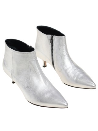 Серебристые сапоги MARELLA: фото 3 - Invogue