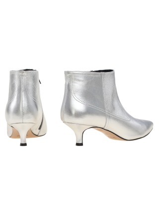 Серебристые сапоги MARELLA: фото 5 - Invogue