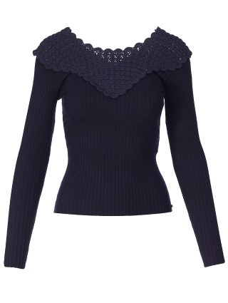 Синий свитер SPORTMAX: фото 2 - Invogue