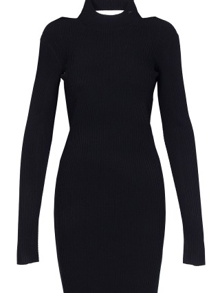 Чёрное платье HELMUT LANG: фото 2 - Invogue