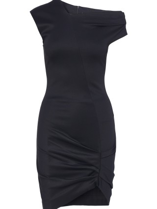 Чёрное платье HELMUT LANG: фото 2 - Invogue