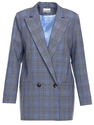 Синій піджак GANNI : фото 2 - Invogue