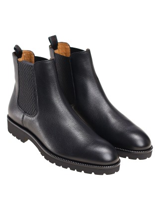 Чёрные ботинки BOSS: фото 3 - Invogue