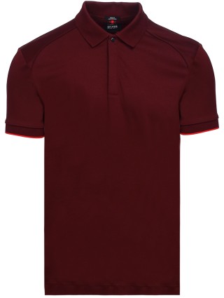 Червоне поло BOSS : фото 2 - Invogue