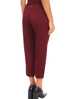 Бордовые брюки MARELLA: фото 6 - Invogue