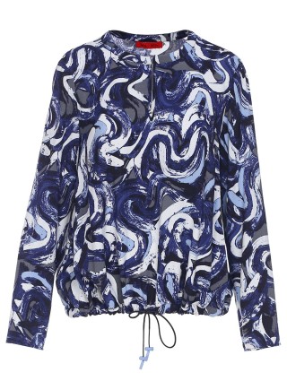 Синяя блуза MAX&CO: фото 2 - Invogue