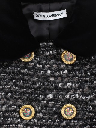 Серое пальто DOLCE&GABBANA KIDS: фото 2 - Invogue