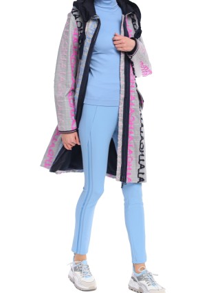 Голубые брюки MARC CAIN: фото 3 - Invogue