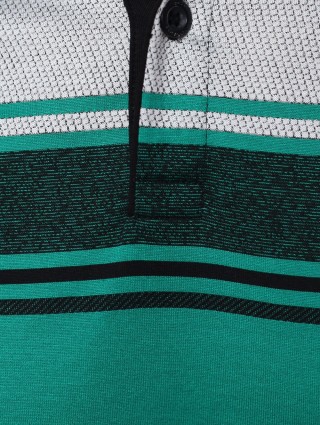 Зеленое поло BOSS: фото 6 - Invogue