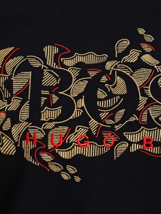 Чёрная футболка BOSS: фото 5 - Invogue