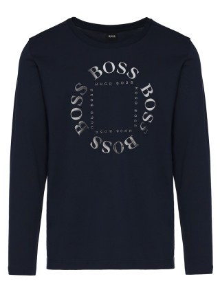 Синяя футболка BOSS: фото 2 - Invogue