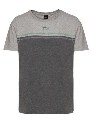 Серая футболка BOSS: фото 2 - Invogue